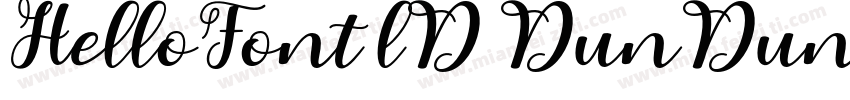 HelloFont lD DunDunTi字体转换